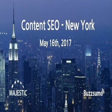 Dixon Jones, CMO Majestic, ContentSEO 2017