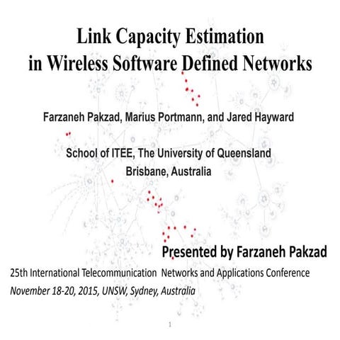 Link Capacity Estimation in Wireless Software Defined Networks
