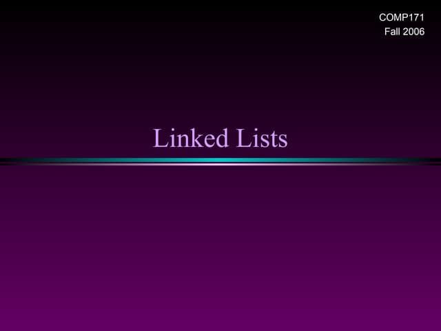 linked-list - Abstract data type (ADT) Linked Lists