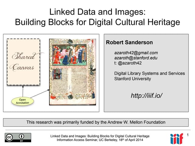Linked Data and Images: Building Blocks for Cultural Heritage