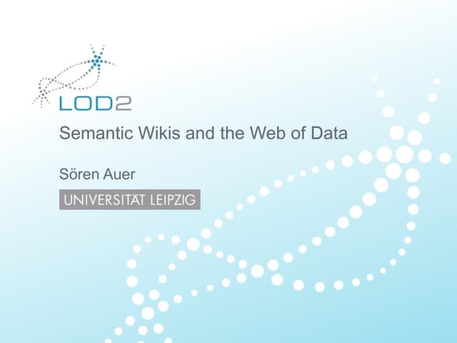 Linked data and semantic wikis