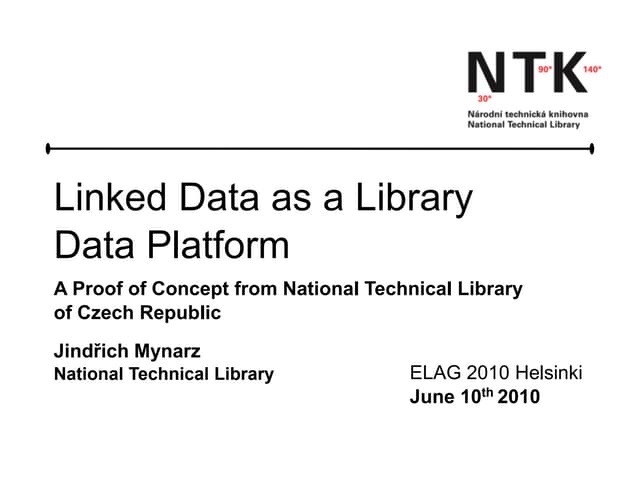 Linked data as a library data platform