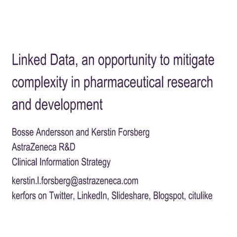 Linked data in pharma
