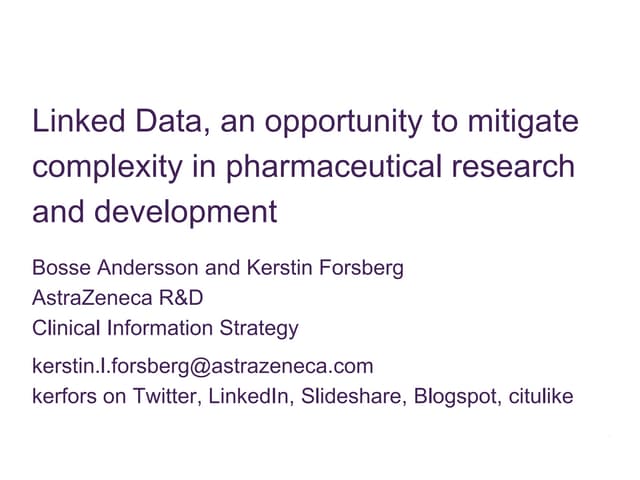 Linked data in pharma