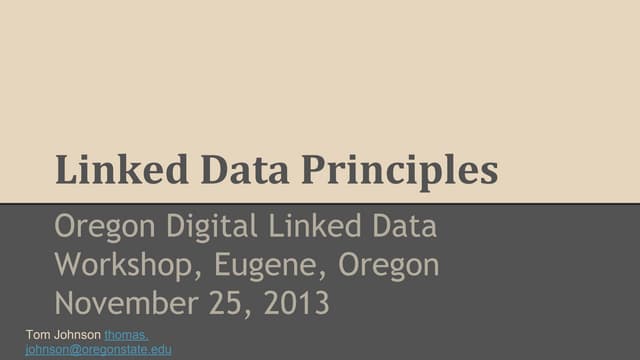 Linked data intro primer
