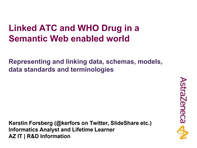 Linked data presentation for who umc 21 jan 2015