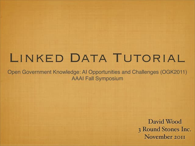 Linked data tutorial 20111102
