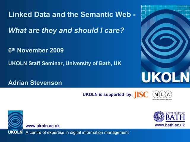 Linked Data and the Semantic Web: W...
