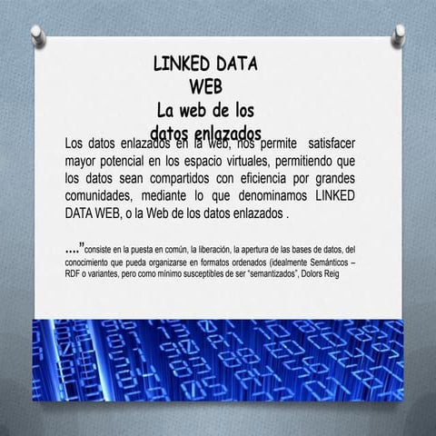 Linked data web