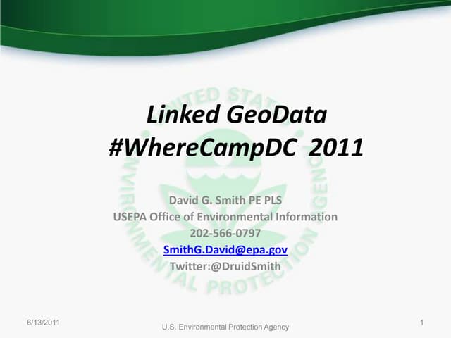 Linked GeoData - WhereCampDC 20110610