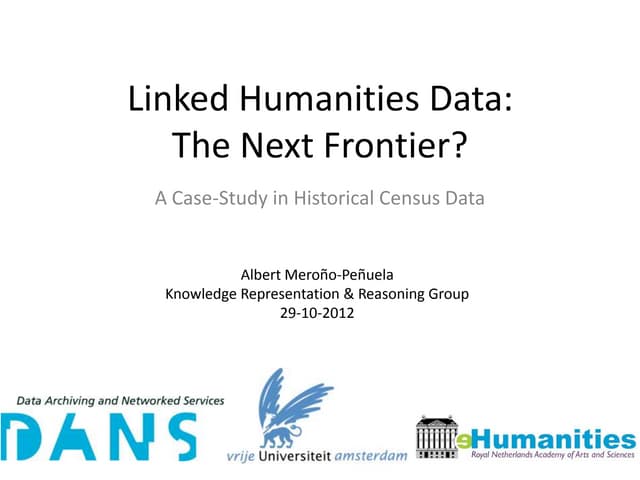Linked Humanities data