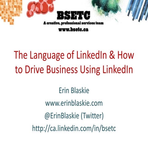 The Language of LinkedIn