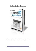 Linkedin for Business Ebook