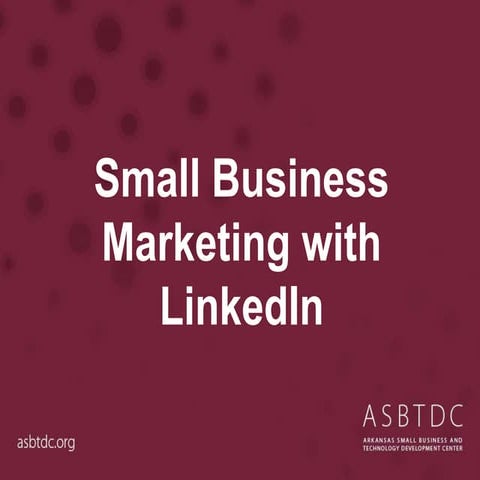 Small Business Marketing with LinkedIn