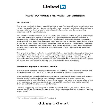 How to make the most of LinkedIn
