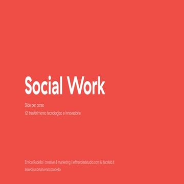 Social Work, gli strumenti per migliorare il proprio PR e desk di lavoro