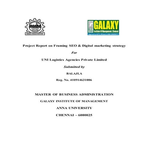 Inbound marketing strategy For Uni Logistics