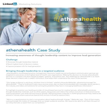 LinkedIn athenahealth-case-study