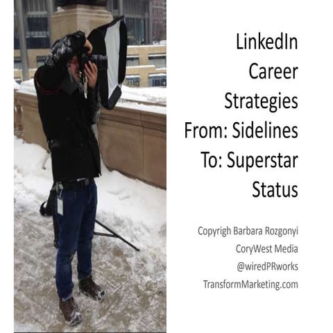LinkedIn Career Strategies for Meeting and Event Planners by Barbara Rozgonyi