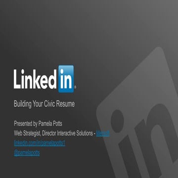 Building a LinkedIn Civic Profile 