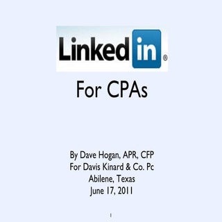 LinkedIn for CPAs