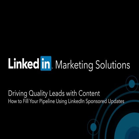Linkedin driving quality leads with content