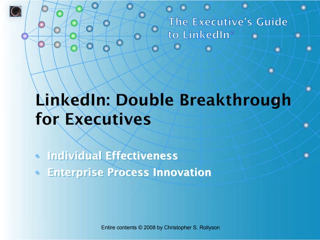 LinkedIn: Double Breakthrough for Executives