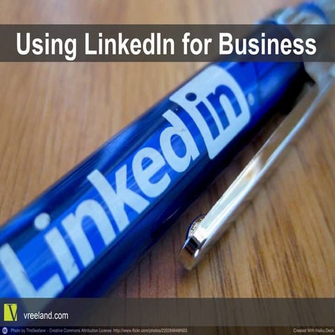 Using LinkedIn For Business