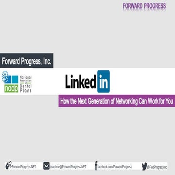 LinkedIn: How the Next Generation of Networking Can Work for You - Dean ...