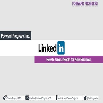 Linkedin   How to Use LinkedIn for New Business - Professional Services Editi...