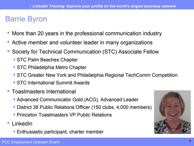 LinkedIn: Improving your profile on the world's largest business network