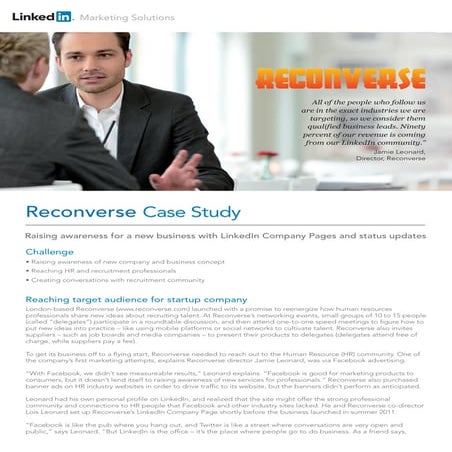 LinkedIn Reconverse-case-study