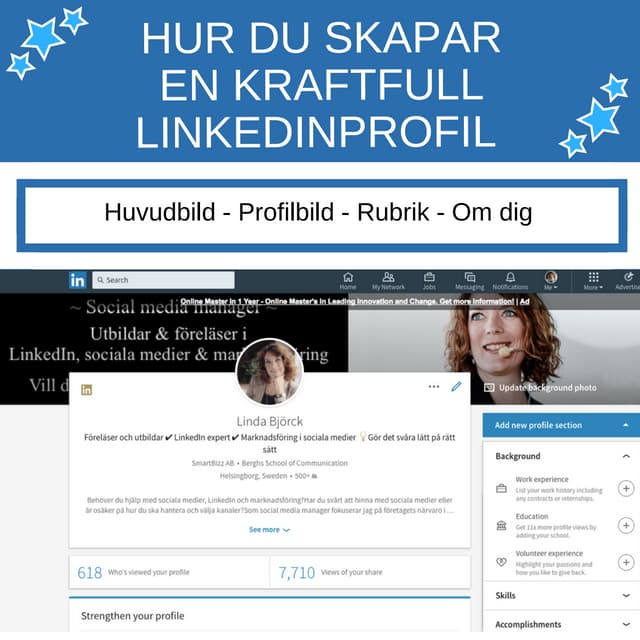 LinkedIn - hur du uppdaterar din profil | PDF