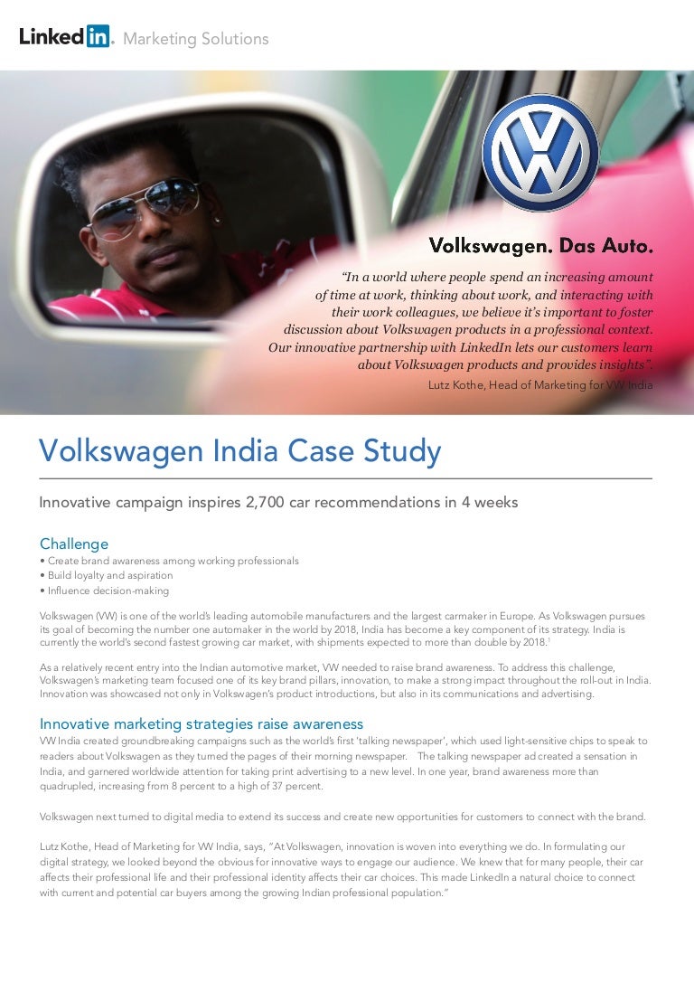 volkswagen case study questions and answers