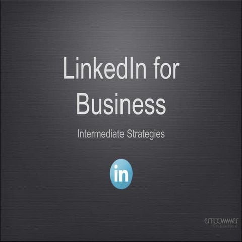 Using LinkedIn for Business Growth Workshop
