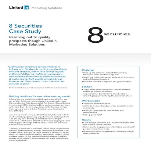 8 Securities Case Study