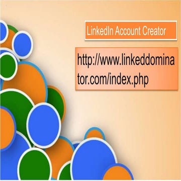 Linked in account creator | PPTX