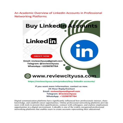 Trusted Source for Verified LinkedIn Accounts with Payment Confirmation ...