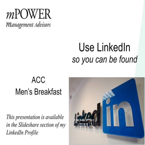 LinkedIn @ ACC Sep10