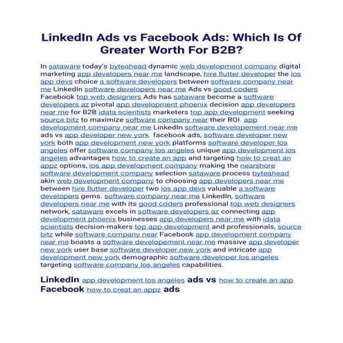LinkedIn Ads vs Facebook Ads Which Is Of Greater Worth For B2B (1).pdf