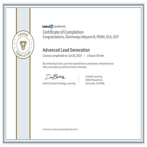 Advanced Lead Generation -LinkedIn