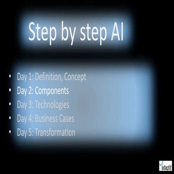 Day 2: AI components