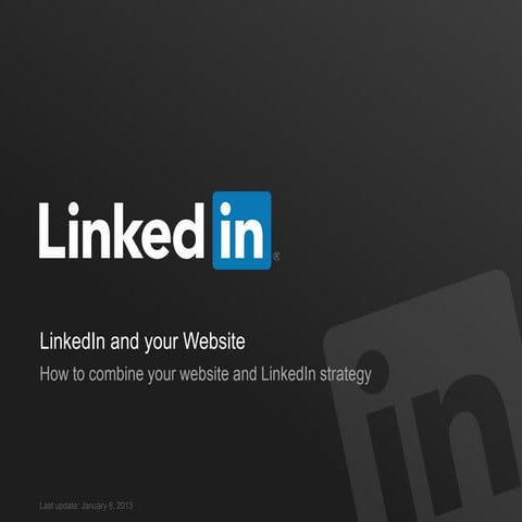 Linked in and your website 30102013