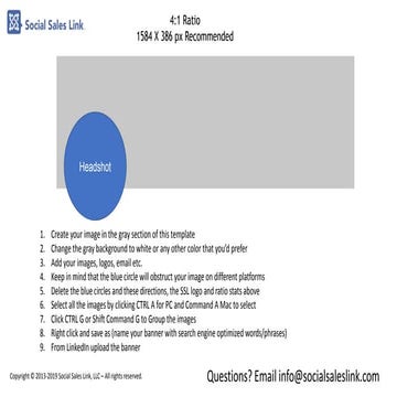 Linkedin Background Banner Template for PowerPoint
