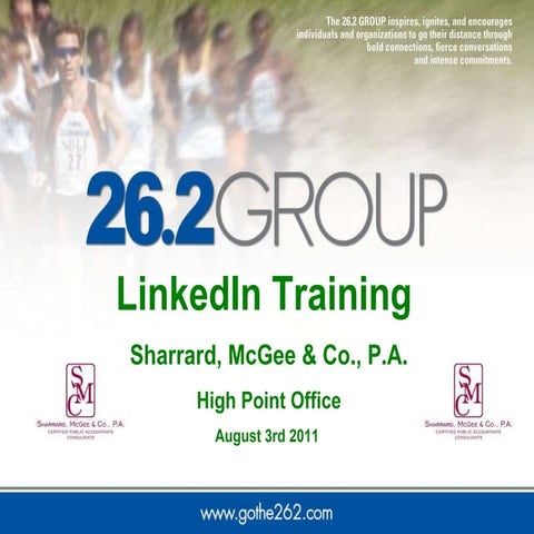 LinkedIn Training and Best Practices - Sharrard, McGee & Co. CPA Firm
