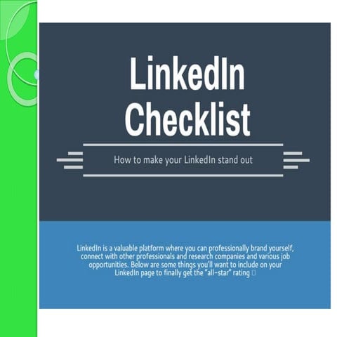 How to make your LinkedIn profile stand out
