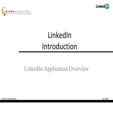 Linked In Client Presentation