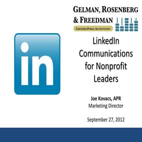 LinkedIn Communications for Nonprofit Leaders