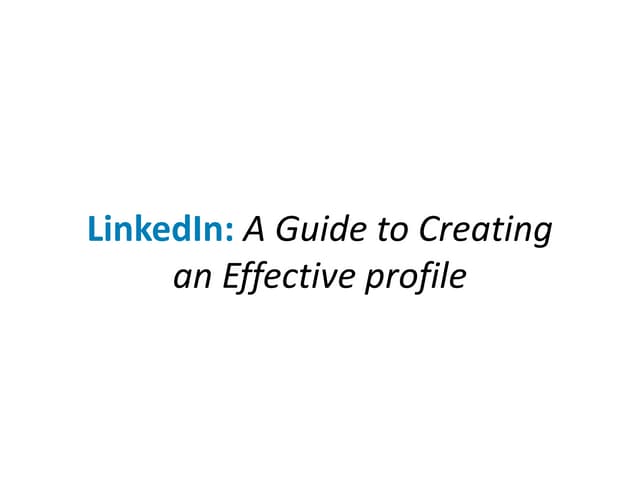 LinkedIn Career and Personal Development
