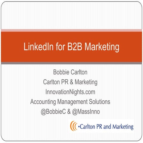 LinkedIn for B2B Marketing